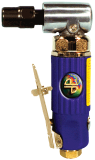 Picture of Blue Composite Body 1/4" 90° Angle Die Grinder Front Exhaust