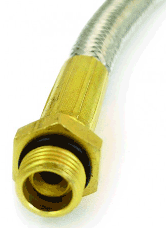 Picture of 21" Stainless Steel Hose with Fittings & Locking Chuck