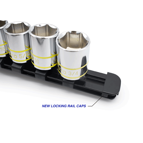 Picture of 38 Pc. Hi-Vis Glowing 1/4" & 3/8" Drive Shallow & Deep 6pt. SAE Socket Set