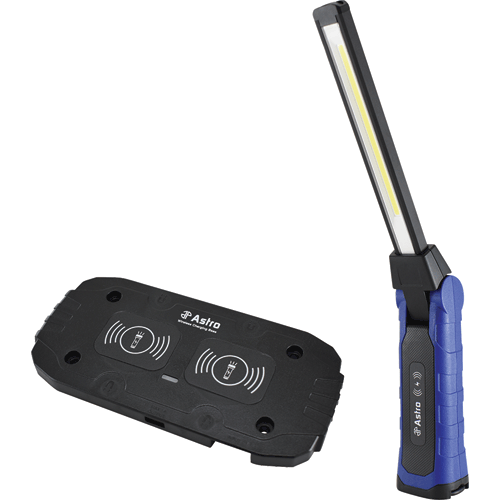 Picture of Wirelessly Rechargeable Folding<br />Double-Sided LED Slim Light with Wireless Charging Pad