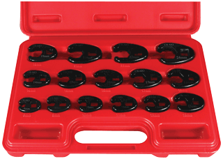 Picture of 15 Pc. Metric Professional Crowfoot Wrench Set