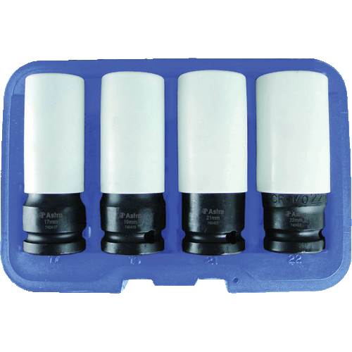 Picture of Flank Bite Damaged Lug Nut Socket Set with Spinning Protective Sleeves