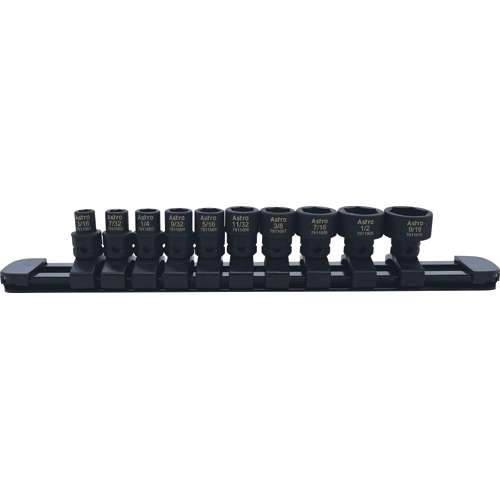 Picture of 10 Pc. 1/4" Drive Low Profile Nano Impact Sockets – SAE