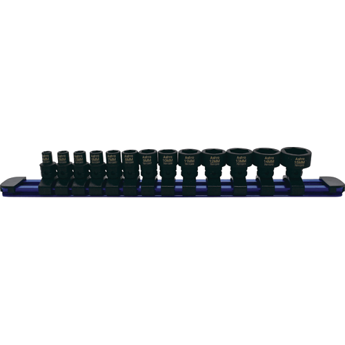 Picture of 13 Pc. 1/4" Drive Low Profile Nano Impact Sockets – Metric