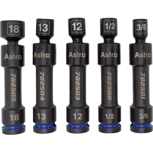 Picture of 1/2" Drive 12-Point Pinless Heavy-Duty Driveline Impact Socket Set