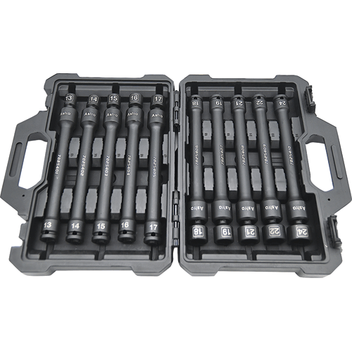 Picture of 10 Pc. 1/2" Drive 6 Pt Pinless Universal Torque-Saver Impact Extension Socket Set – Metric