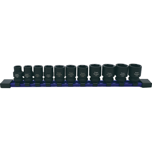 Picture of 11 Pc. 3/8" Drive 1/2 Size Socket Set – 9.5 – 19.5mm