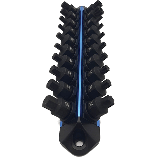 Picture of 20 Pc 3/8" Drive with Outside Hex Nano Impact Torx, Metric Hex & Triple Square Bit Socket Set