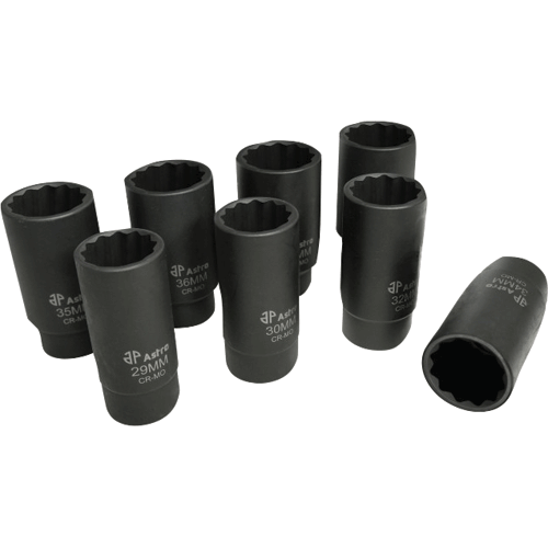 Picture of 8 Pc. 12 Pt. Axle Nut Socket Set