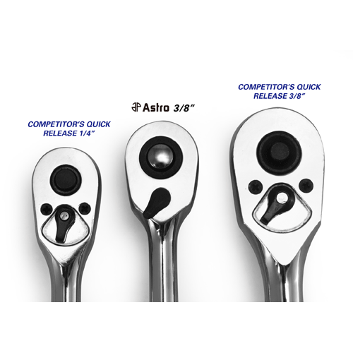 Picture of Nano Ratchet - 3/8" Drive Head in 1/4" Ratchet Body, Long