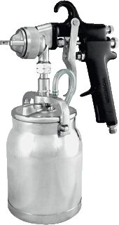 Picture of Spray Gun with Cup - Black Handle - 1.8mm Nozzle