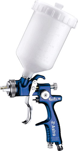 Picture of EuroTech High Efficiency/High Transfer Spray Gun with 1.5mm Nozzle & Plastic Cup