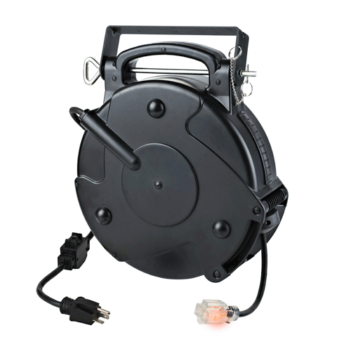 Picture of 45 Foot 20 Amp Single Tap Industrial Retractable Extension Cord Reel