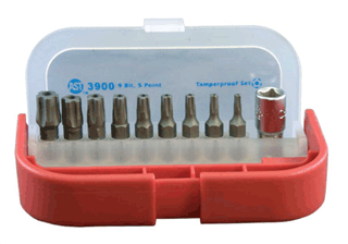 Picture of 5 Lobe Tamper-proof Bit Set