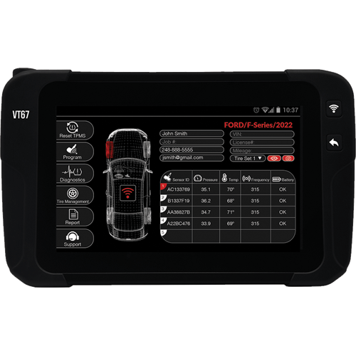 Picture of VT67 Complete TPMS & Tire Management Diagnostic Tablet
