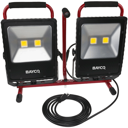 Picture of 10,000 Lumen LED Dual Fixture Work Light on Tripod Stand