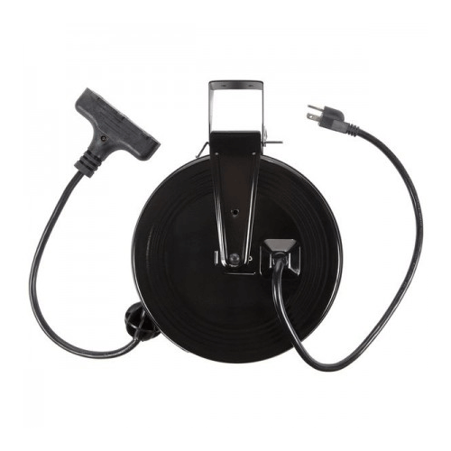 Picture of 30ft Retractable Metal Cord Reel with 3 Outlets - 13amp