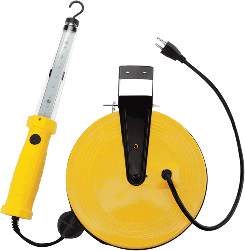 Picture of 1,200 Lumen LED Work Light with Magnetic Hook on Retractable Reel