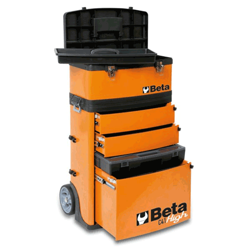 Picture of Two-module Tool Trolley, Orange