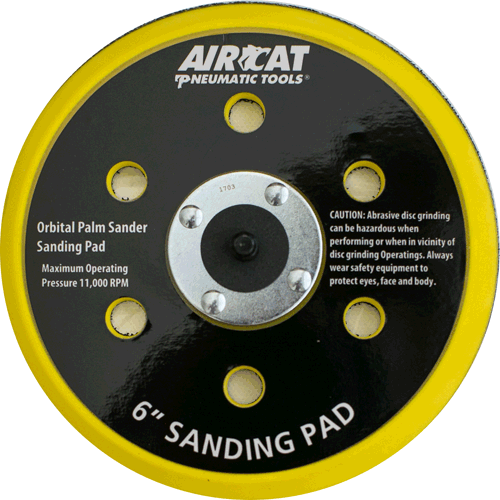 Picture of 6" Central Vacuum Palm Sander Pad, 3/16" Orbit