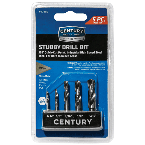 Picture of 5 Pc. Stubby Hex Drill Set