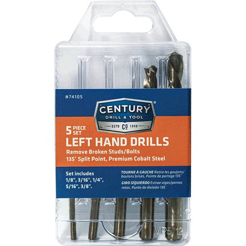Picture of 5 Pc. Left Hand Drill Bit Set