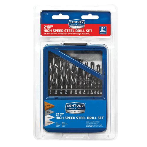 Picture of 21 Pc. High Speed Steel Drill Bit Set