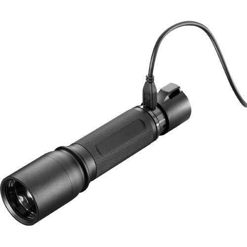 Picture of HP7R Rechargeable Long Distance Focusing Flashlight, Black