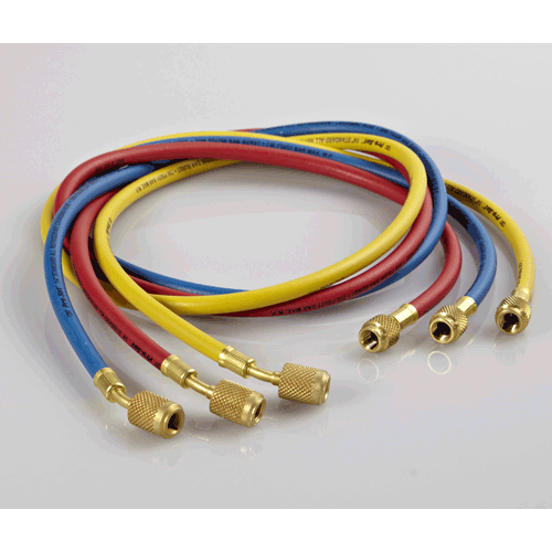 Picture of 3 Pk. 5' Standard Hoses with Microseal Anti-Blowback Valve on One End