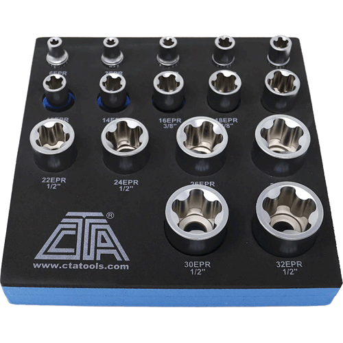 Picture of 16 Pc. 5 Pt. EPR Torx Socket Set