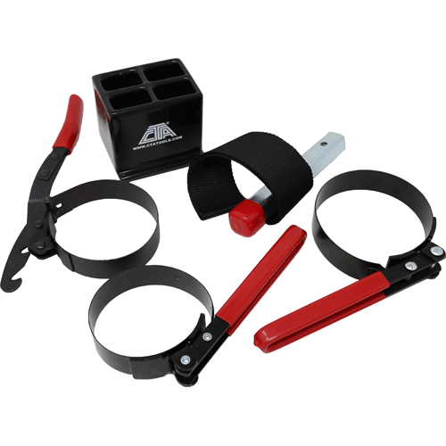 Picture of 4 Pc. DIY Oil Filter Wrench Kit with Stand