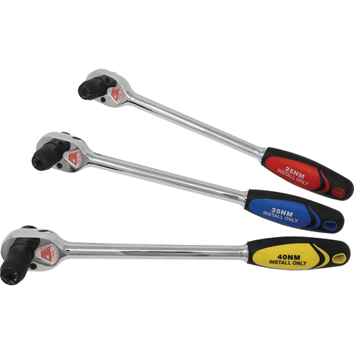 Picture of 3 Pc. Torque Limit Ratchet Wrench Set - 25Nm, 35Nm, 40 Nm