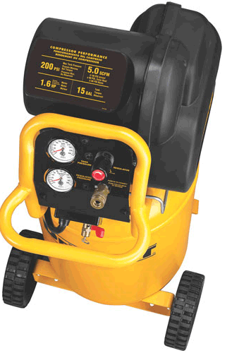 Picture of 1.6 HP Continuous, 200 PSI, 15 Gallon Workshop Compressor