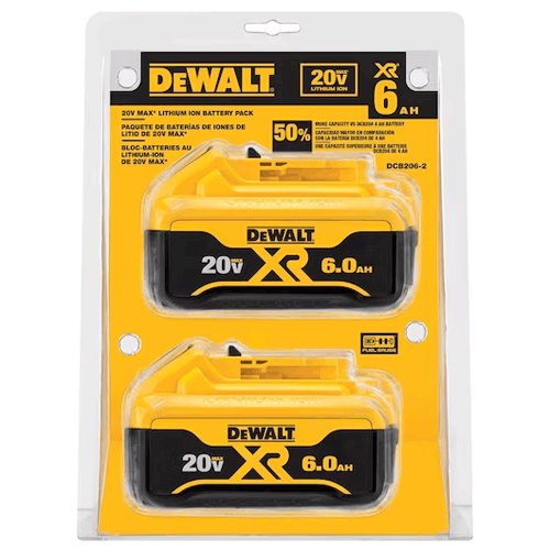 Picture of 20V MAX PREMIUM XR 6.0Ah LITHIUM ION BATTERY PACK 2P