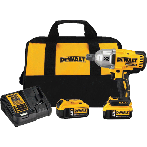 Picture of 20V MAX* XR High Torque 3/4" Impact Wrench with Hog Ring Retention Pin Anvil (5.0 Ah)