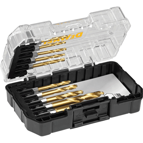 Picture of 10 Pc. Titanium Nitride Coating IMPACT READY® Drilling Set