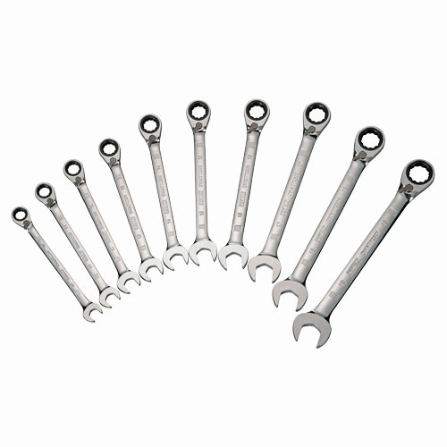 Picture of 10 Pc. Reversible Ratcheting Wrench Set - Metric