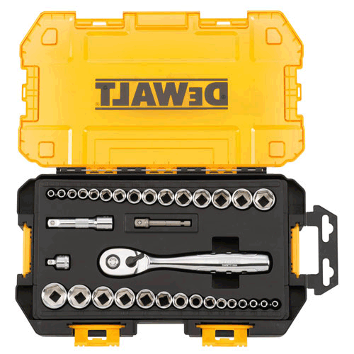 Picture of 34 Pc. 1/4'' & 3/8'' Drive Socket Set