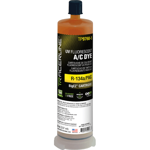 Picture of BigEZ™ A/C Dye for R134a/PAG, 8 oz (237 ml) Cartridge