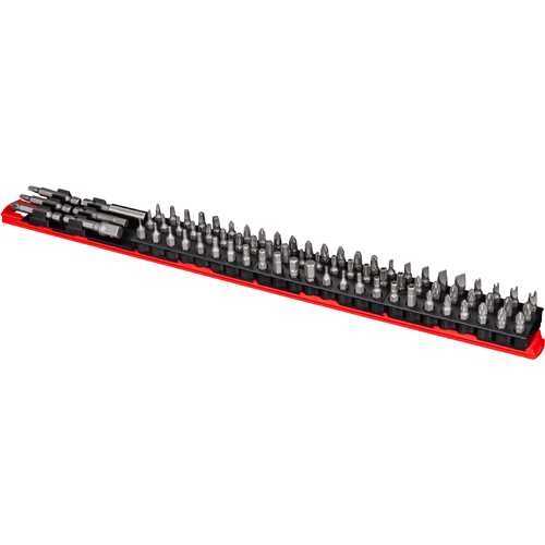 Picture of 18" 78 Tool Magnetic Bit Bar - Black/Red