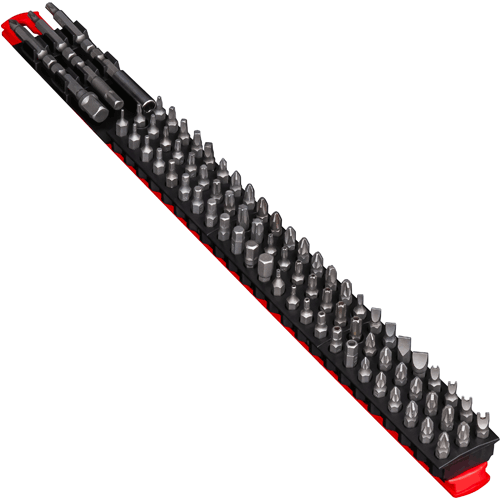 Picture of 18" 78 Tool Magnetic Bit Bar - Black/Red