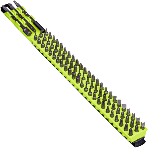 Picture of 18" 78 Tool Magnetic Bit Bar - HiViz