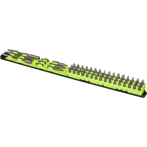 Picture of 18" 60 Tool Magnetic Bit Bar - HiViz/Black