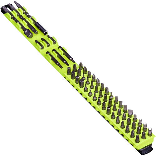 Picture of 18" 60 Tool Magnetic Bit Bar - HiViz/Black