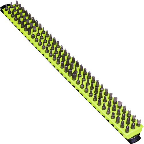 Picture of 18" 96 Tool Magnetic Bit Bar - HiViz/Red