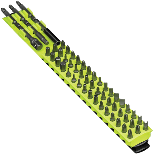 Picture of 13" 54 tool Magnetic Bit Bar - HiViz/Black