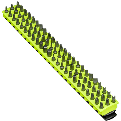 Picture of 13" 72 Tool Magnetic Bit Bar - HIVIZ/Black