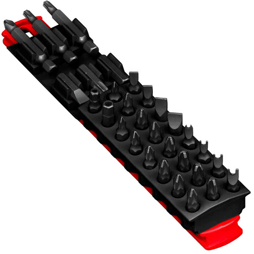 Picture of 8" 30 tool Magnetic Bit Buddy - Black/Red