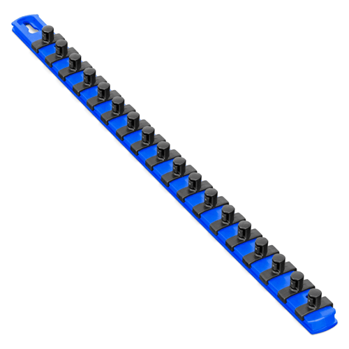 Picture of 18" Magnetic Socket Organizer w/Twist Lock Clips - Blue-3/8"