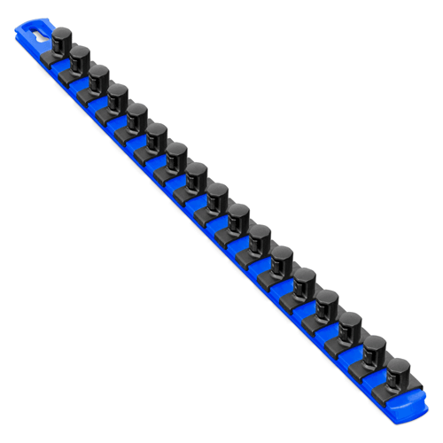 Picture of 18" Socket Organizer w/Twist Lock Clips - Blue-1/2"